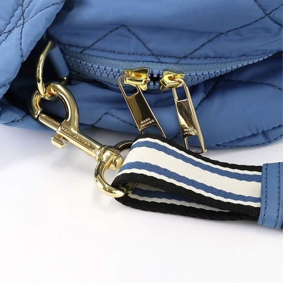 Marc Jacobs Quilted Nylon Medium Weekender Travel Bag Blue Heaven ML236983 - Picture 6 of 9